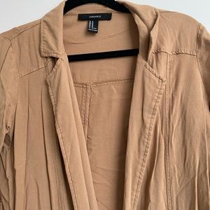 Camel blazer cardigan